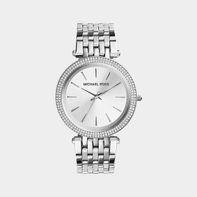 Women Silver Analog Stainless Steel Watch MK3190
