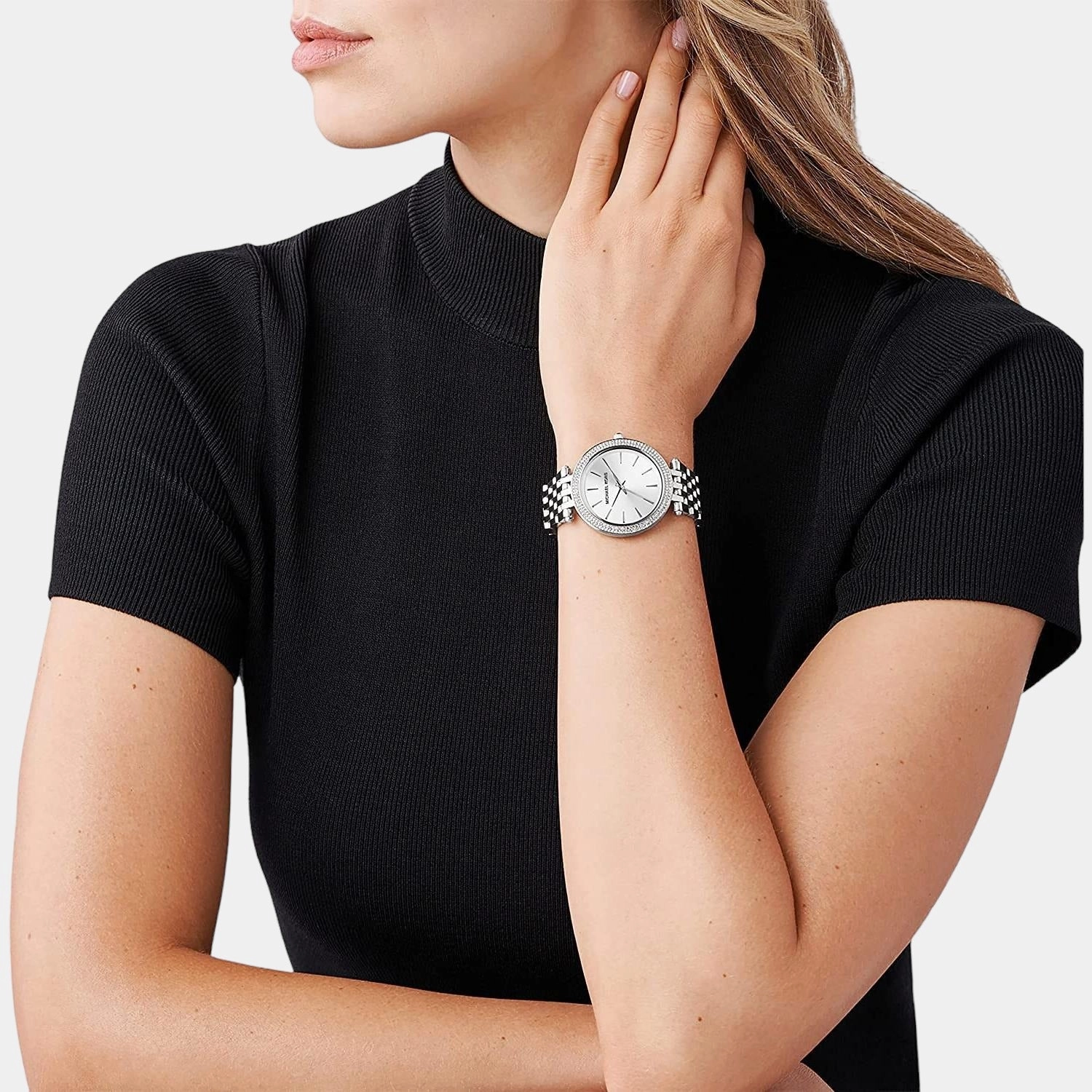 Women Silver Analog Stainless Steel Watch MK3190I