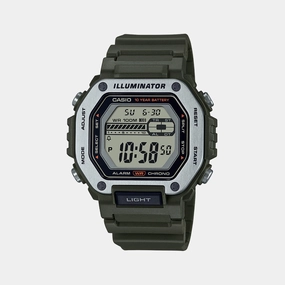 Youth Green Digital Resin Unisex Watch D301 - MWD-110H-3AVDF