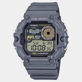 Youth Men Quartz Black Dial Digital Resin Watch WS-1700H-8AVDF A2249