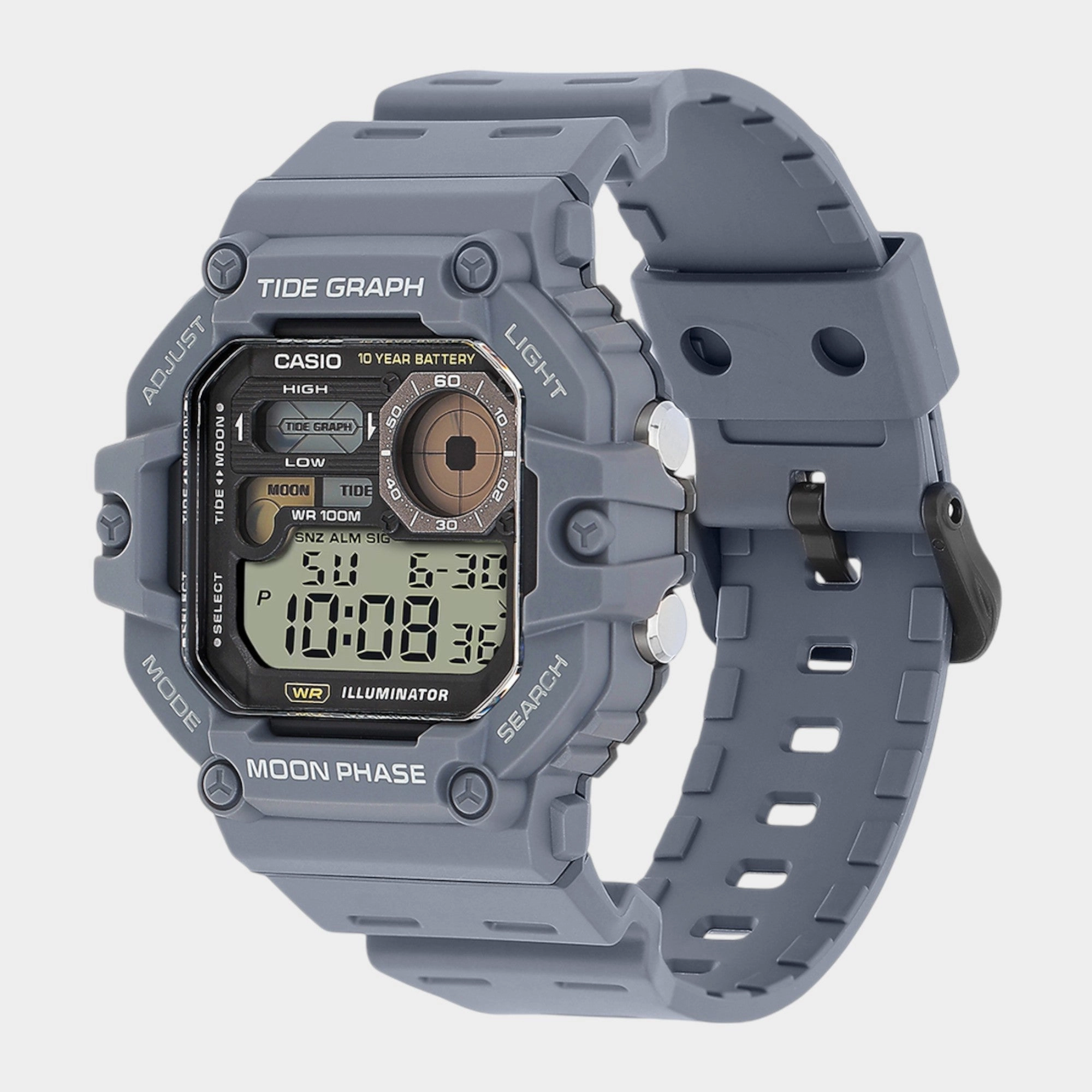 Youth Men Quartz Black Dial Digital Resin Watch WS-1700H-8AVDF A2249