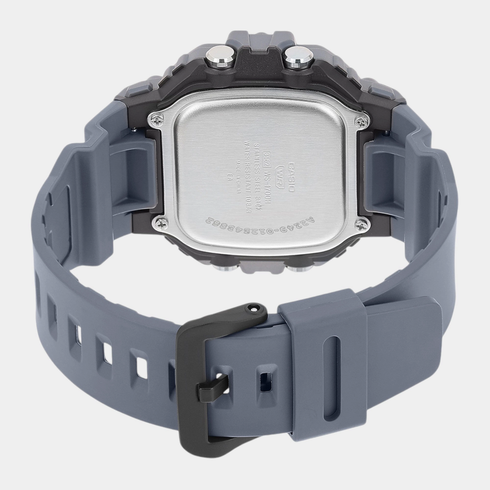 Youth Men Quartz Black Dial Digital Resin Watch WS-1700H-8AVDF A2249