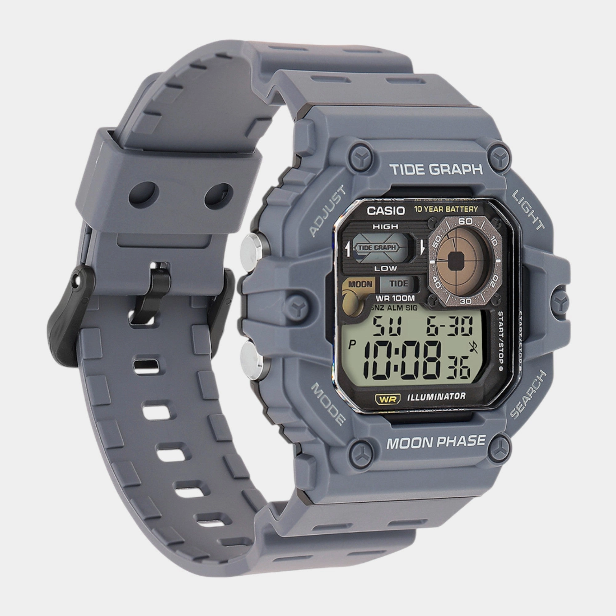 Youth Men Quartz Black Dial Digital Resin Watch WS-1700H-8AVDF A2249