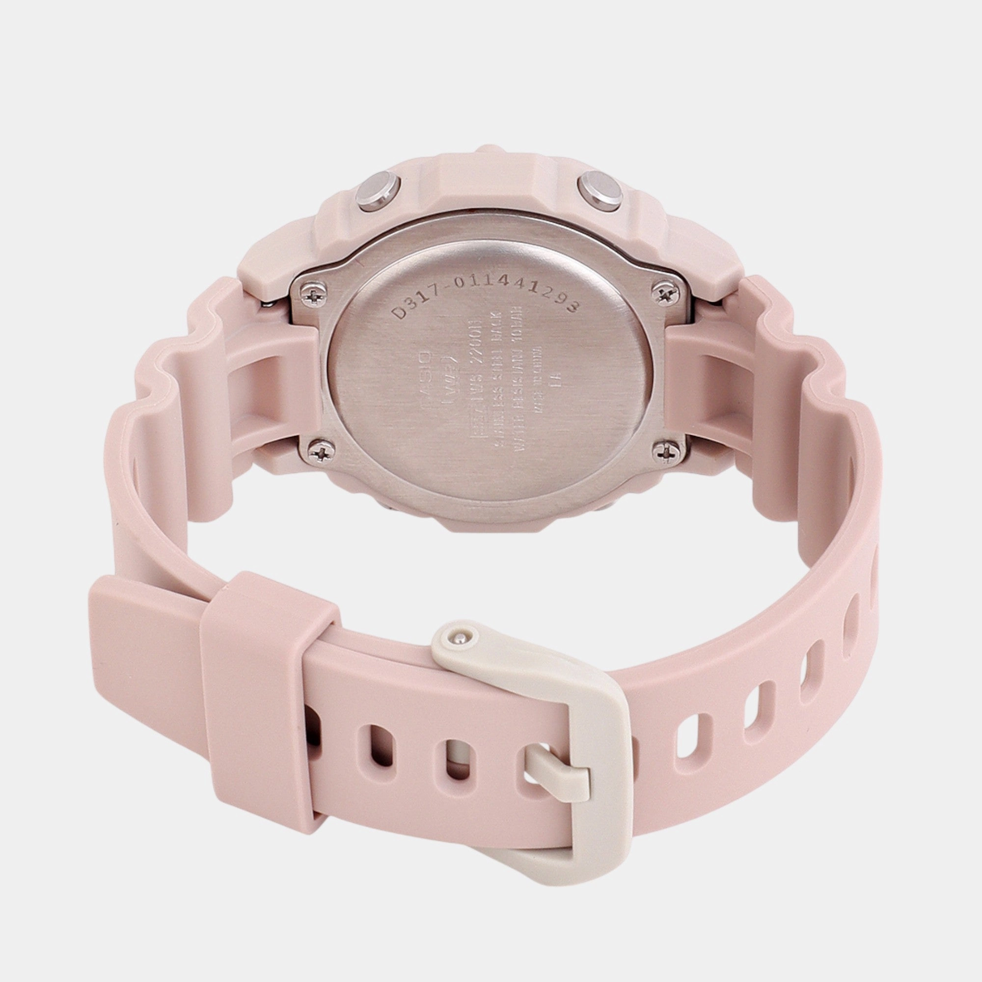 Youth Unisex Quartz Pink Dial Digital Resin Watch LWS-2200H-4AVDF D317