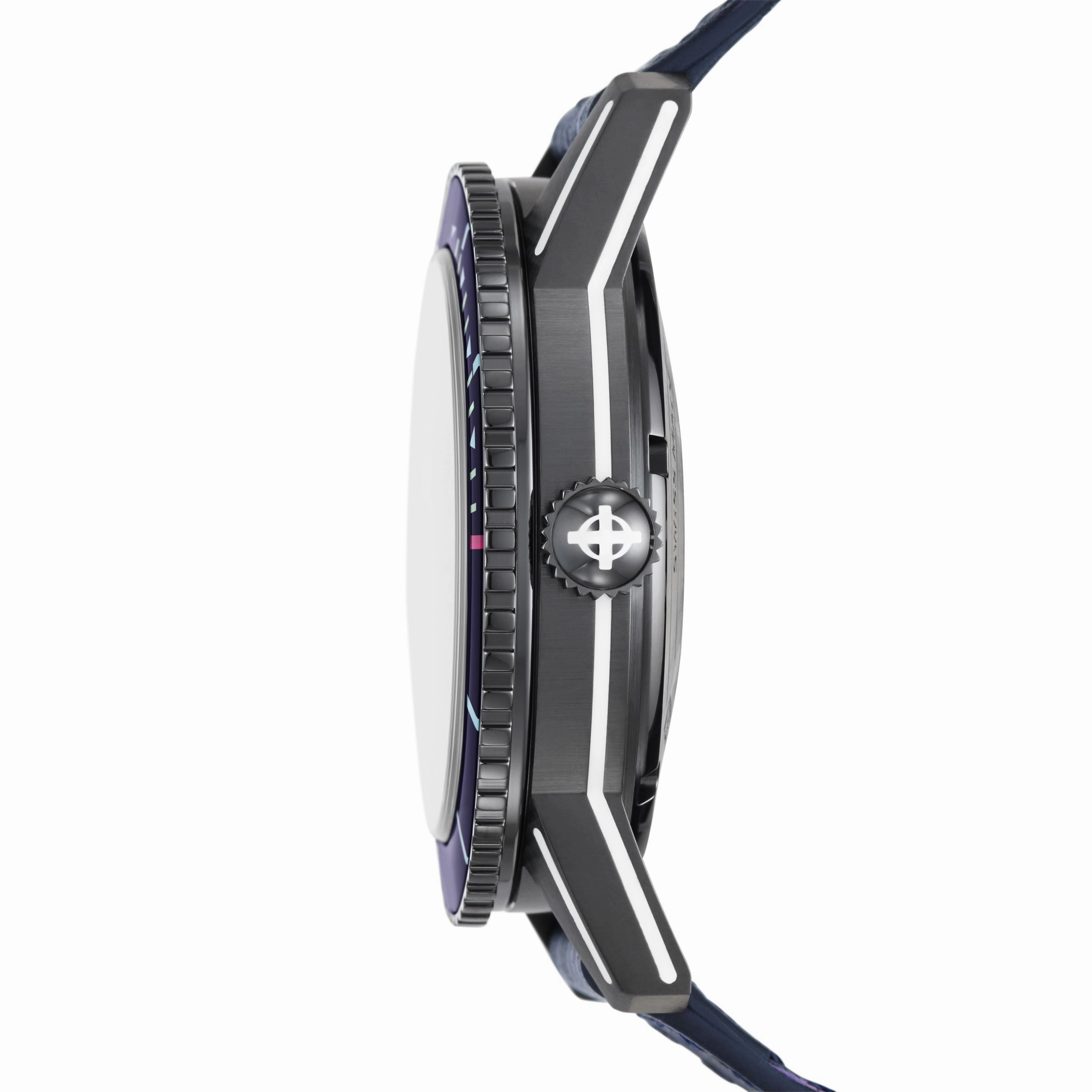 Zodiac Men's Super Sea Wolf Laser Tag Edition Compression Diver Automatic, Gray Stainless Steel Watch